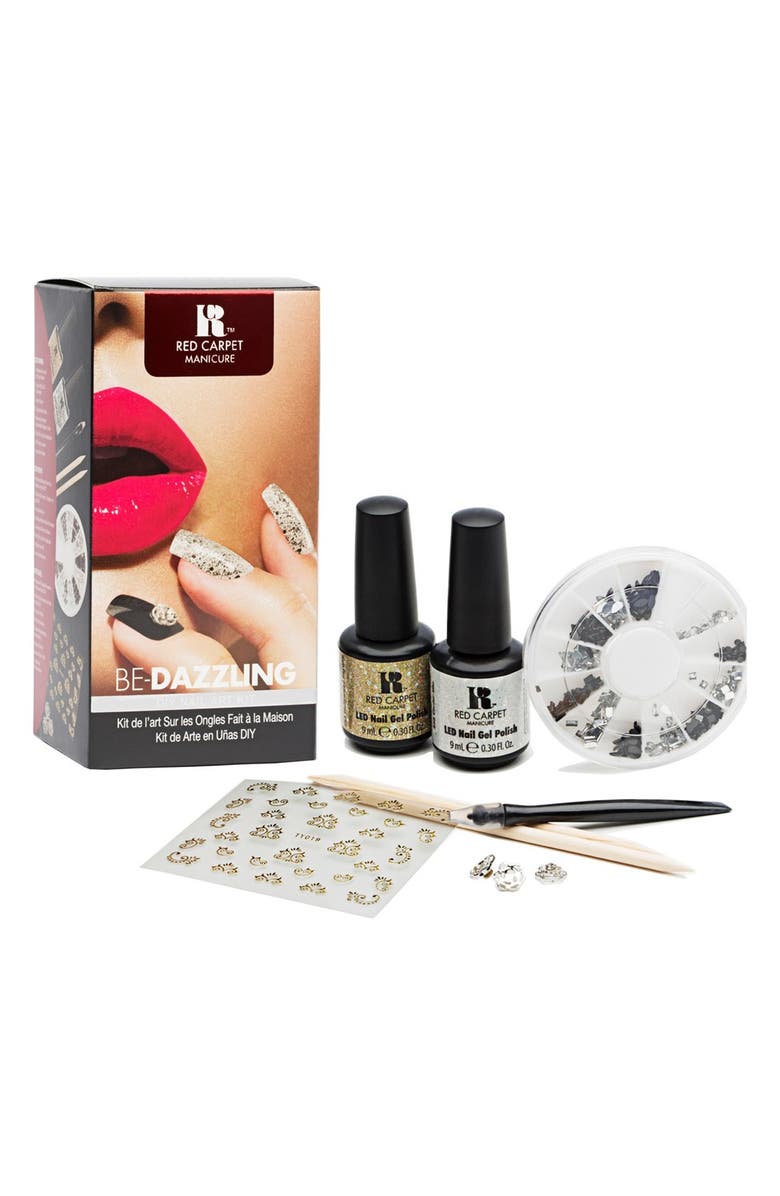 Red Carpet Manicure 'Be-Dazzling' Nail Art Kit, Main, color, 