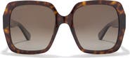 Gucci Core 54mm Square Sunglasses