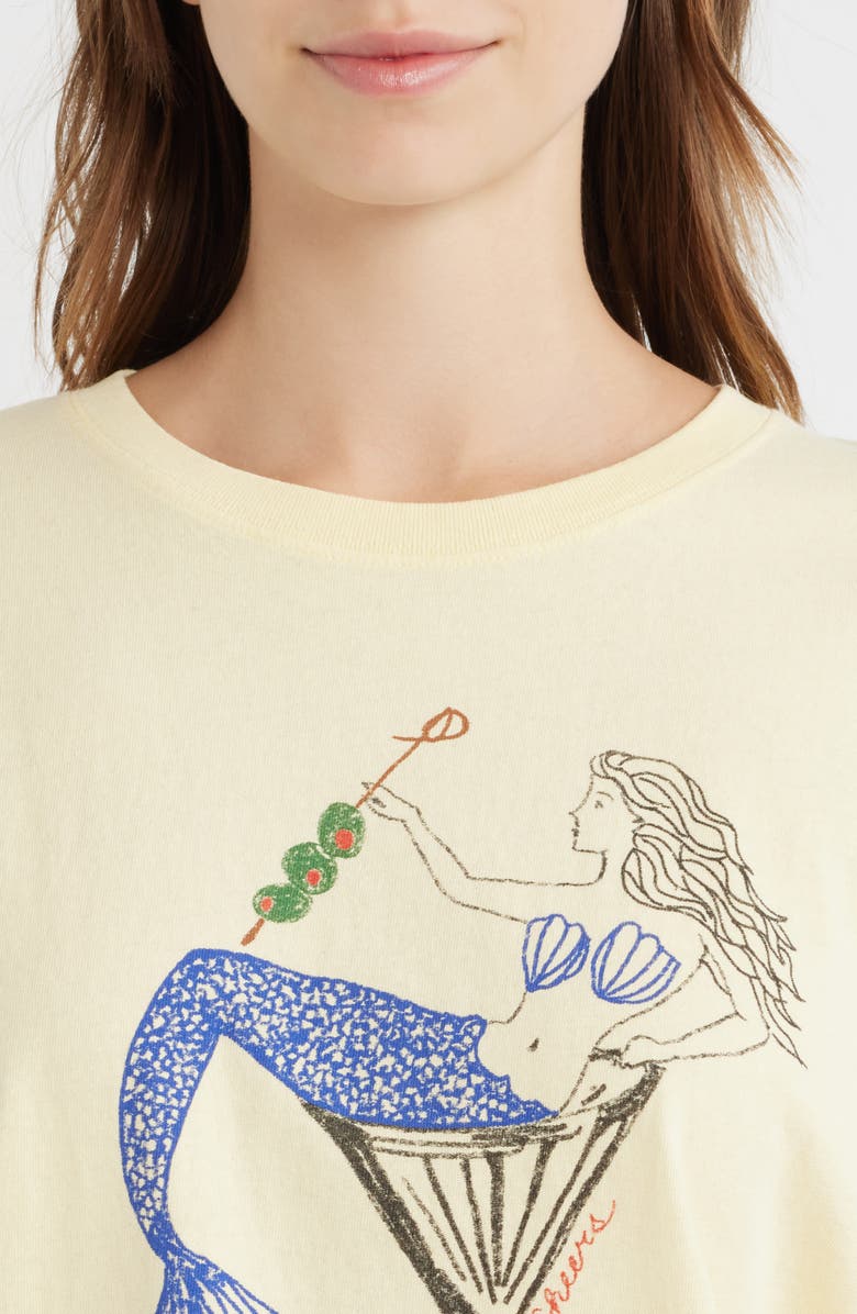 Free People Best Coast Oversize Graphic T-Shirt, Alternate, color, Mermaid Combo