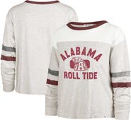 '47 Women's '47 Oatmeal Alabama Crimson Tide All Class Lena Long Sleeve T-Shirt