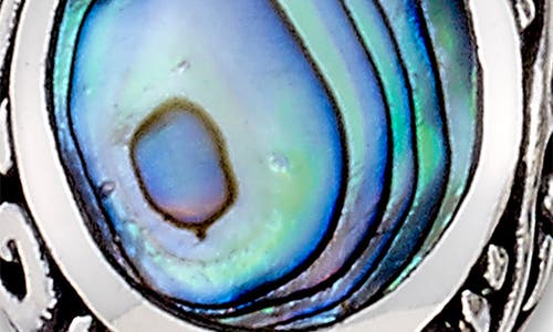 Samuel B. Silver Abalone Drop Earrings In Green/blue