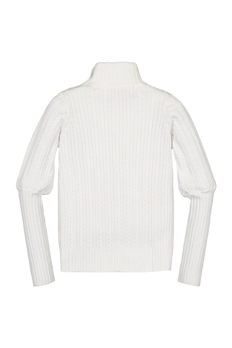 Baby Girls' Balloon Sleeve Turtleneck Sweater, Infant, Alternate, color, Soft White Balloon Sleeve