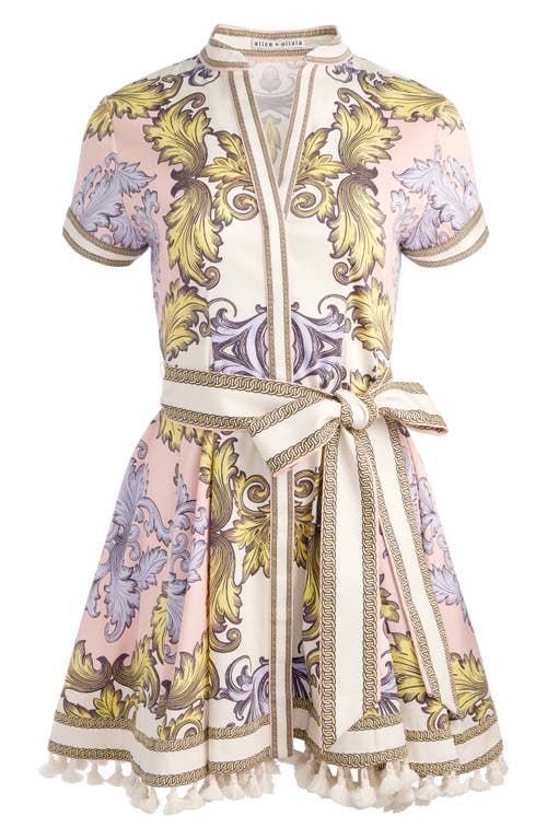 Alice And Olivia Lucy Mini Shirt Dress In Day Dreamer