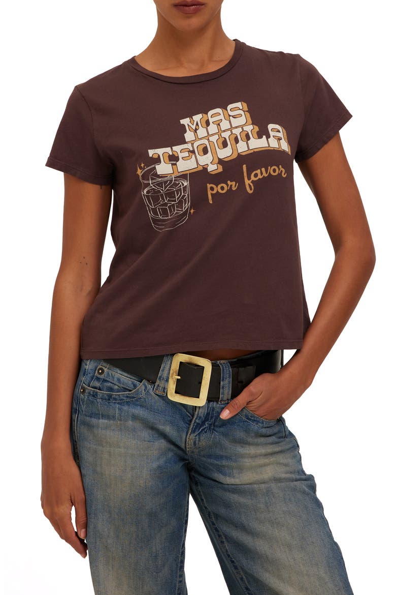 Mas Tequila Cotton Graphic T-Shirt, Main, color, DARK MOCHA