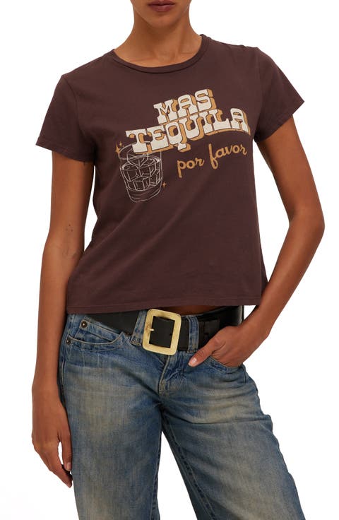 Mas Tequila Cotton Graphic T-Shirt