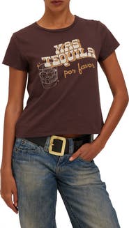 Project Social T Mas Tequila Cotton Graphic T-Shirt