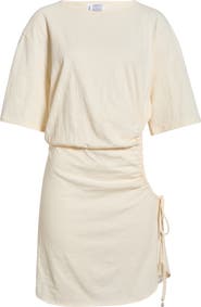 Sanctuary Shirred Side Cover-Up Shirt Dress