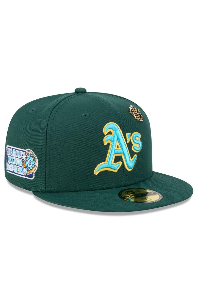 New Era Men's New Era Green Athletics 2025 Big League Chew 59FIFTY Fitted Hat, Main, color, Green