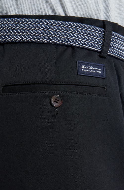 Ben Sherman Signature Stretch Twill Chino Shorts In Black