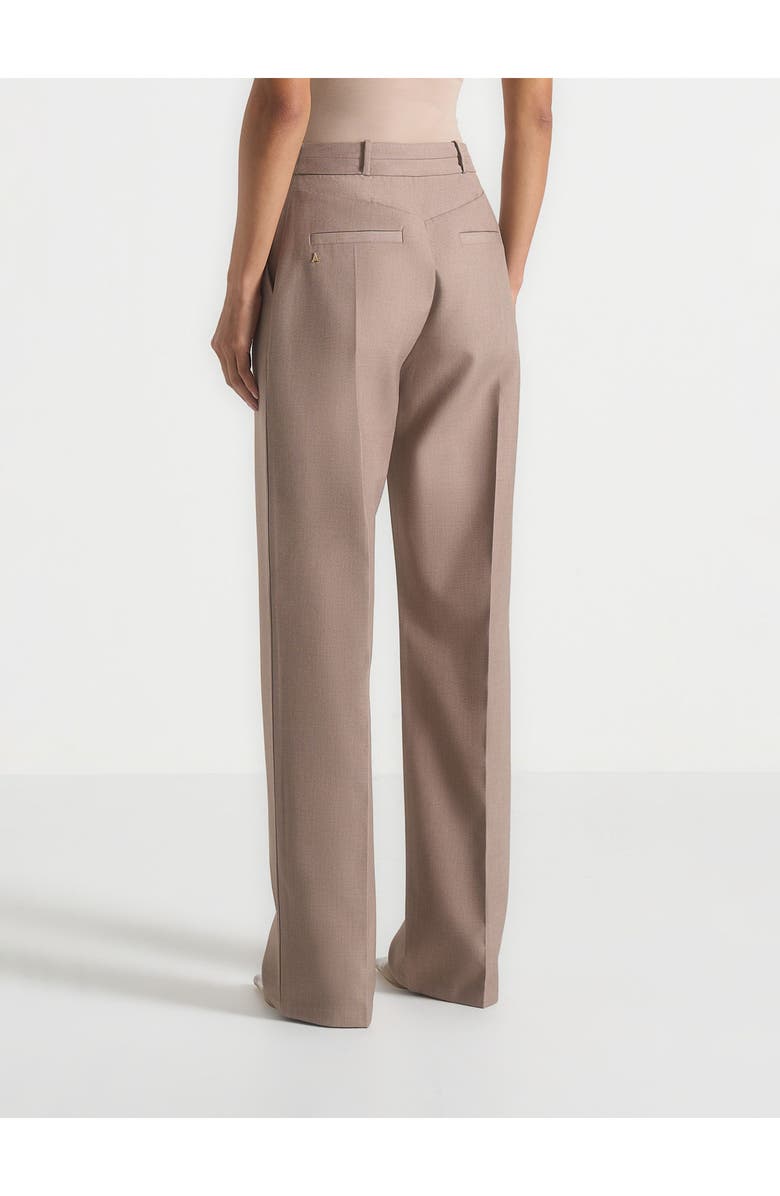Manière De Voir Doria Tailored Trousers With Waistband Detail, Alternate, color, Taupe