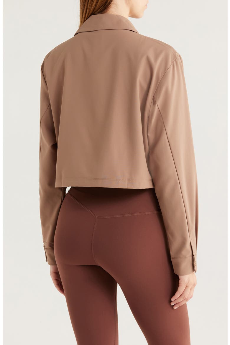 Midtown Crop Jacket, Alternate, color, KHAKI