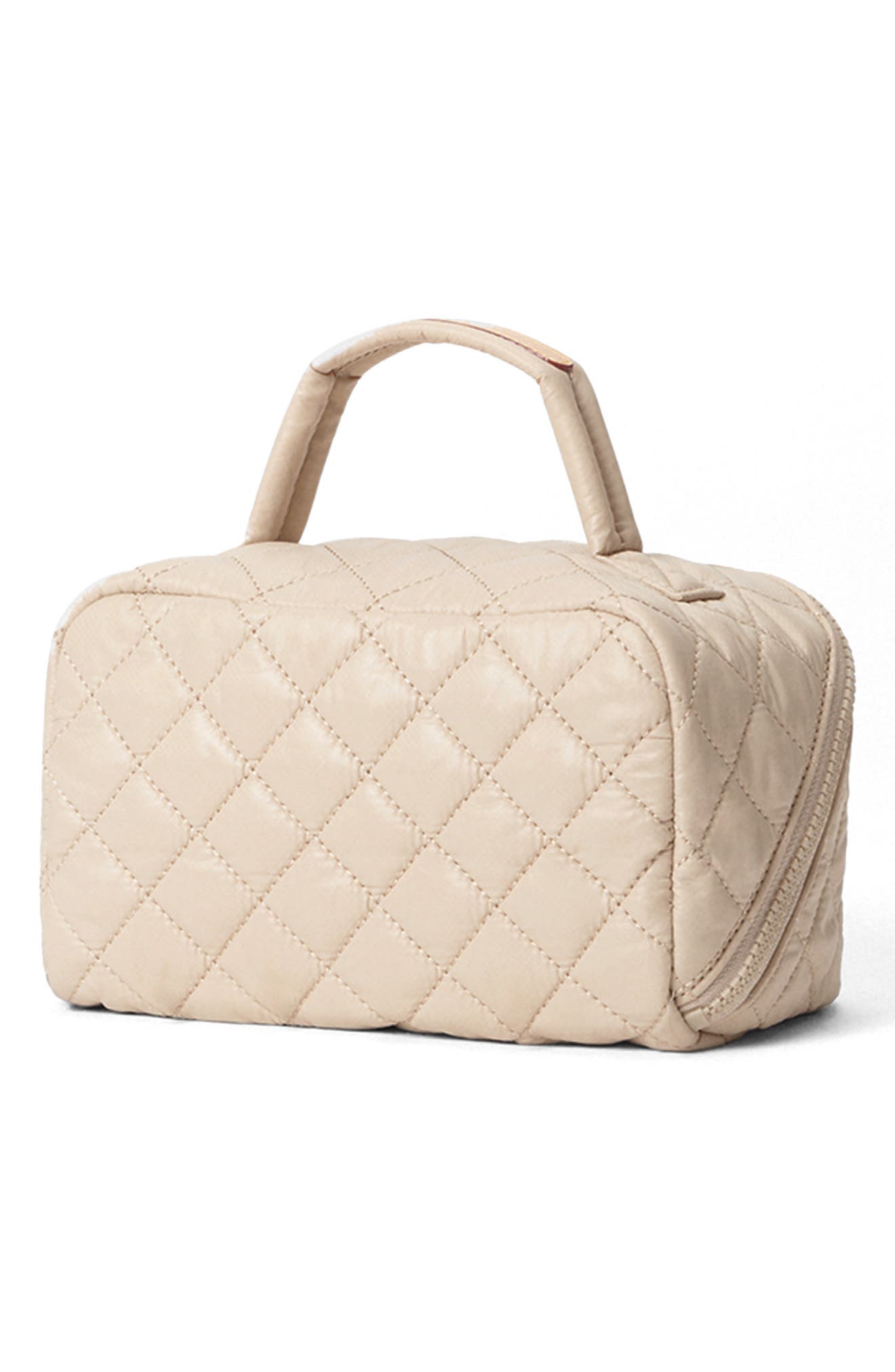 Accordion Cosmetics Case, Alternate, color, BUFF