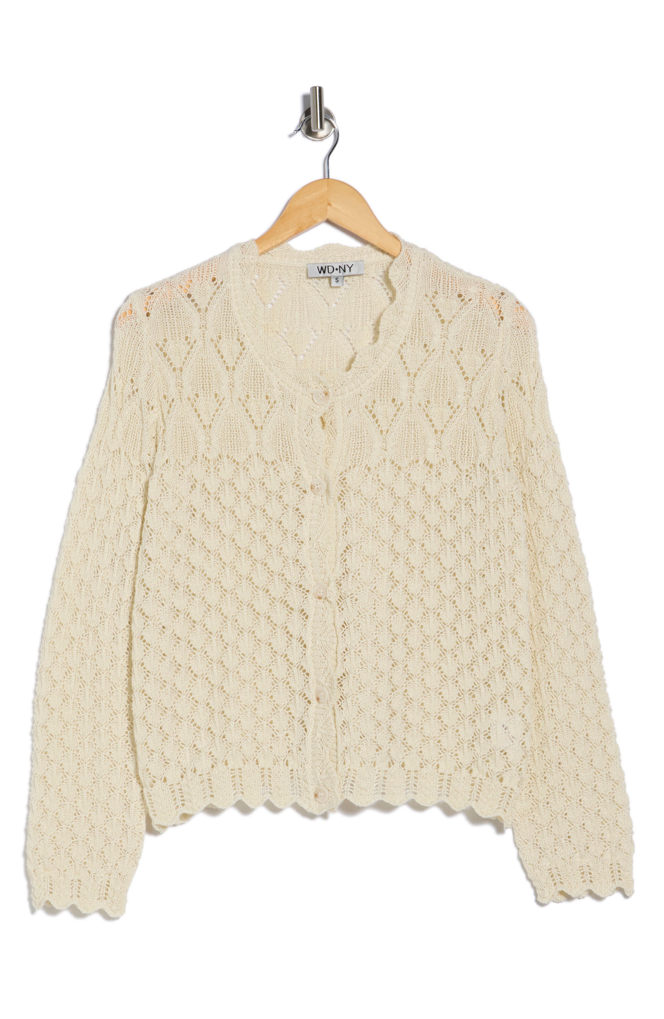 Crochet Cardigan Sweater - image 2