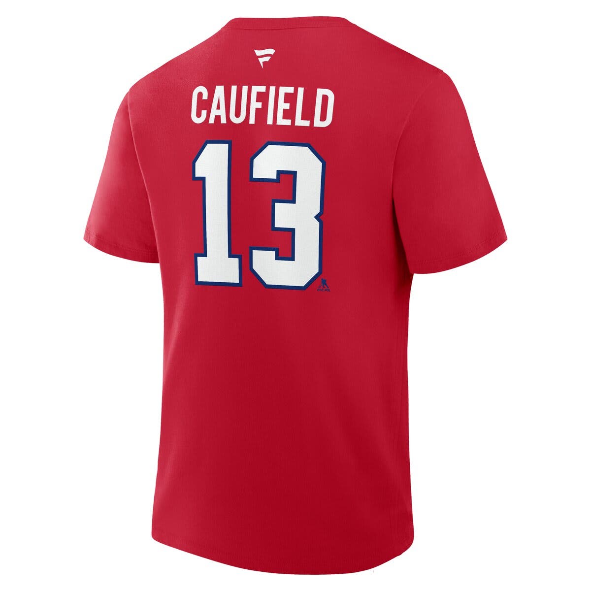 Men's Fanatics Cole Caufield Red Montreal Canadiens Authentic Stack ...