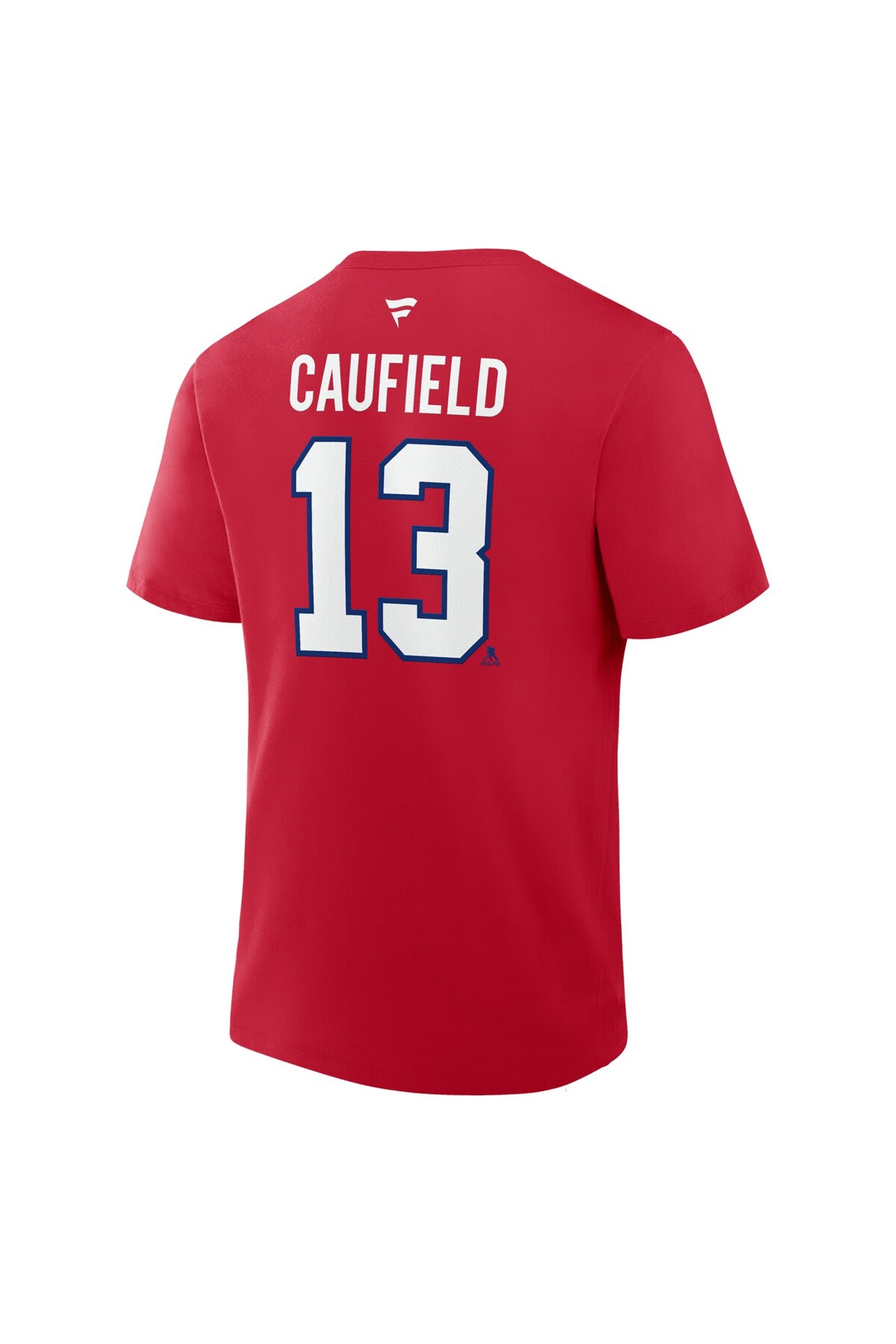 Men's Fanatics Cole Caufield Red Montreal Canadiens Authentic Stack ...