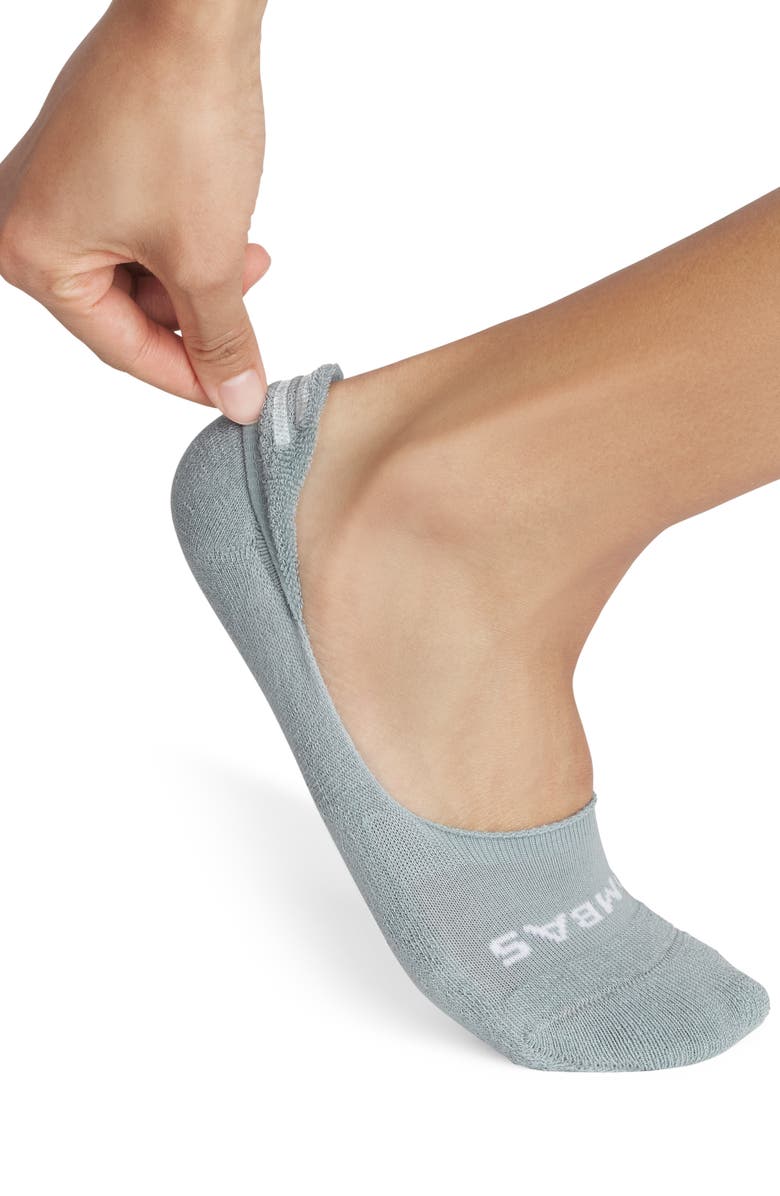 Bombas Mid Cut No-Show Socks, Main, color, Misty Sky