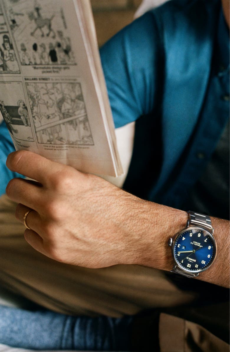 Shinola The Canfield Bracelet Watch, 43mm, Alternate, color,