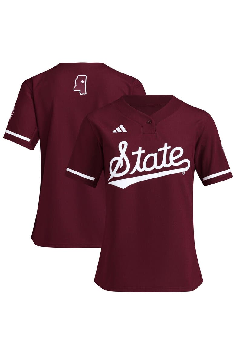 Women's adidas  Maroon Mississippi State Bulldogs Replica Softball Jersey, Main, color, Maroon
