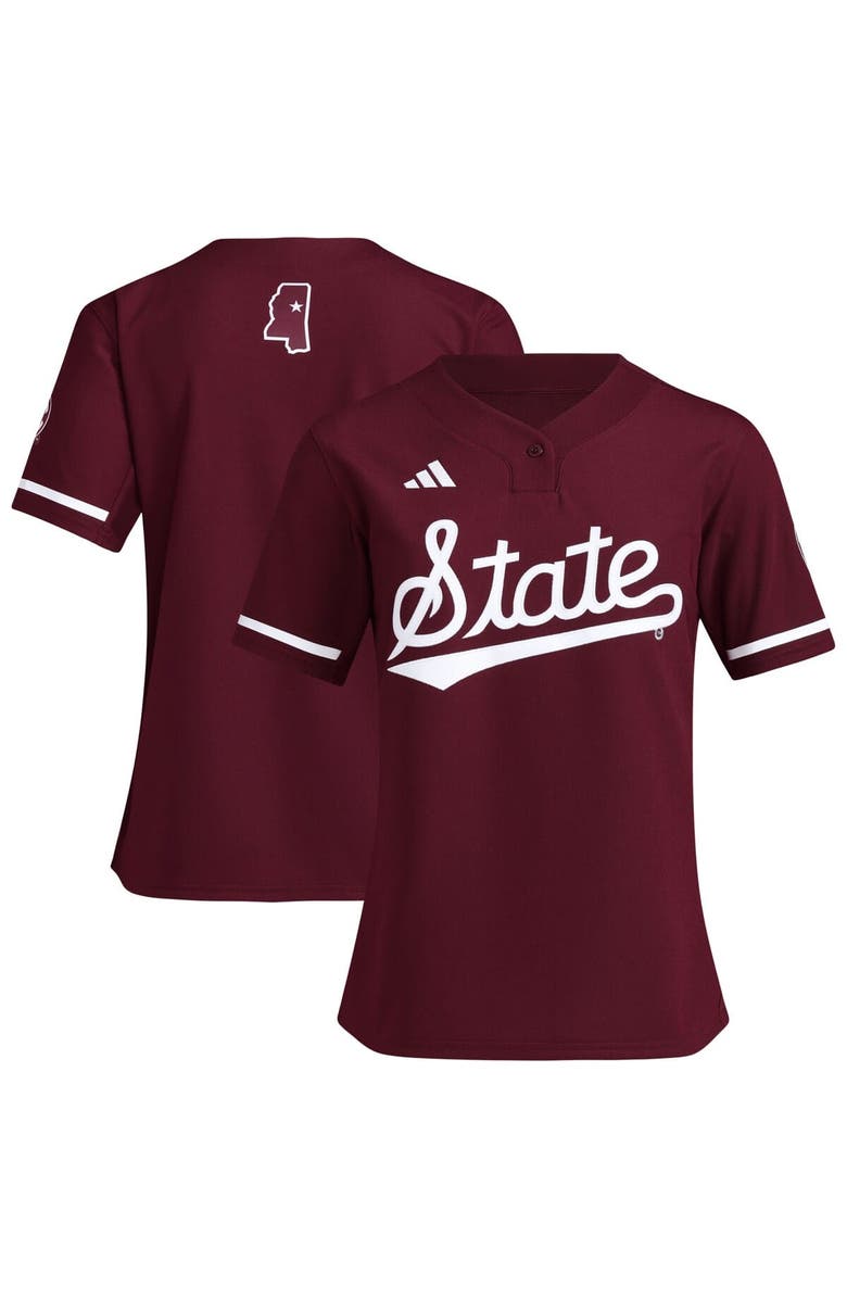 adidas Women's adidas  Maroon Mississippi State Bulldogs Replica Softball Jersey, Main, color, Maroon