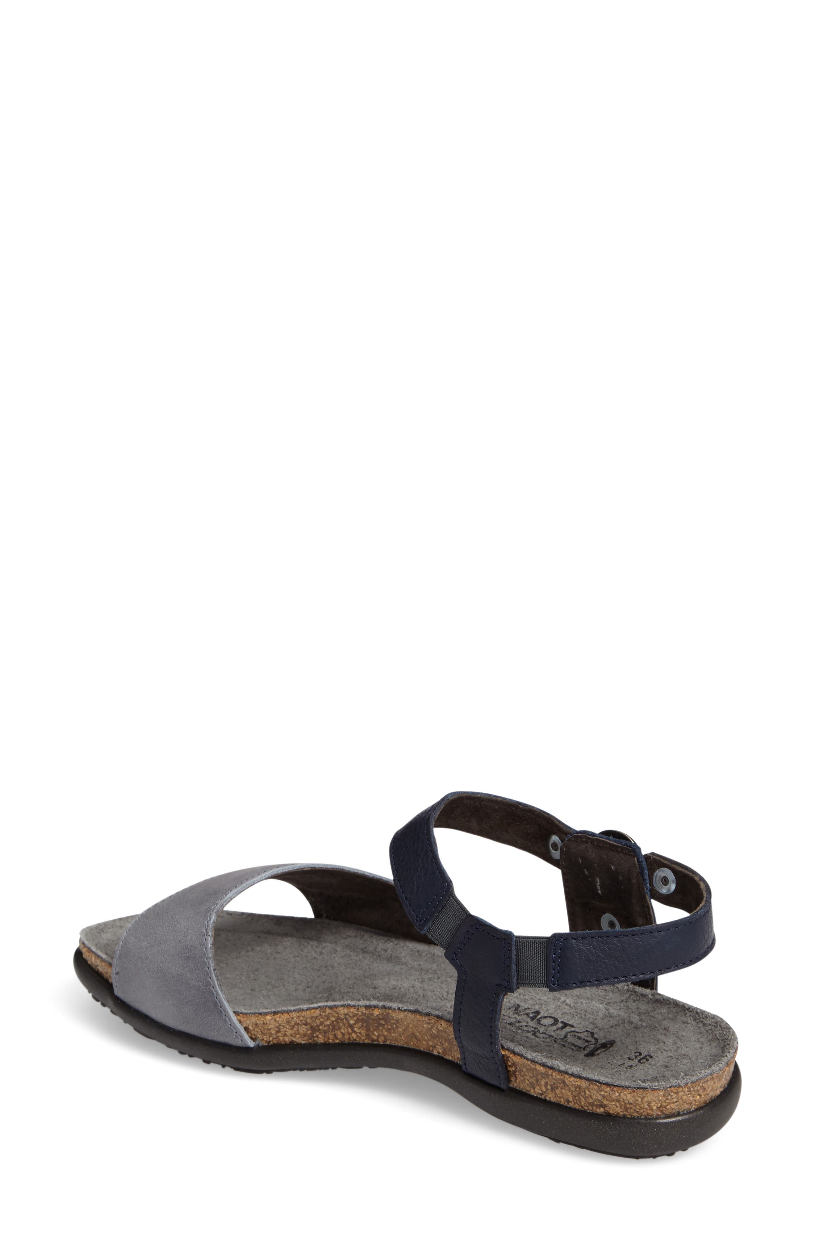 Sabrina Sandal, Alternate, color, VINTAGE SLATE LEATHER