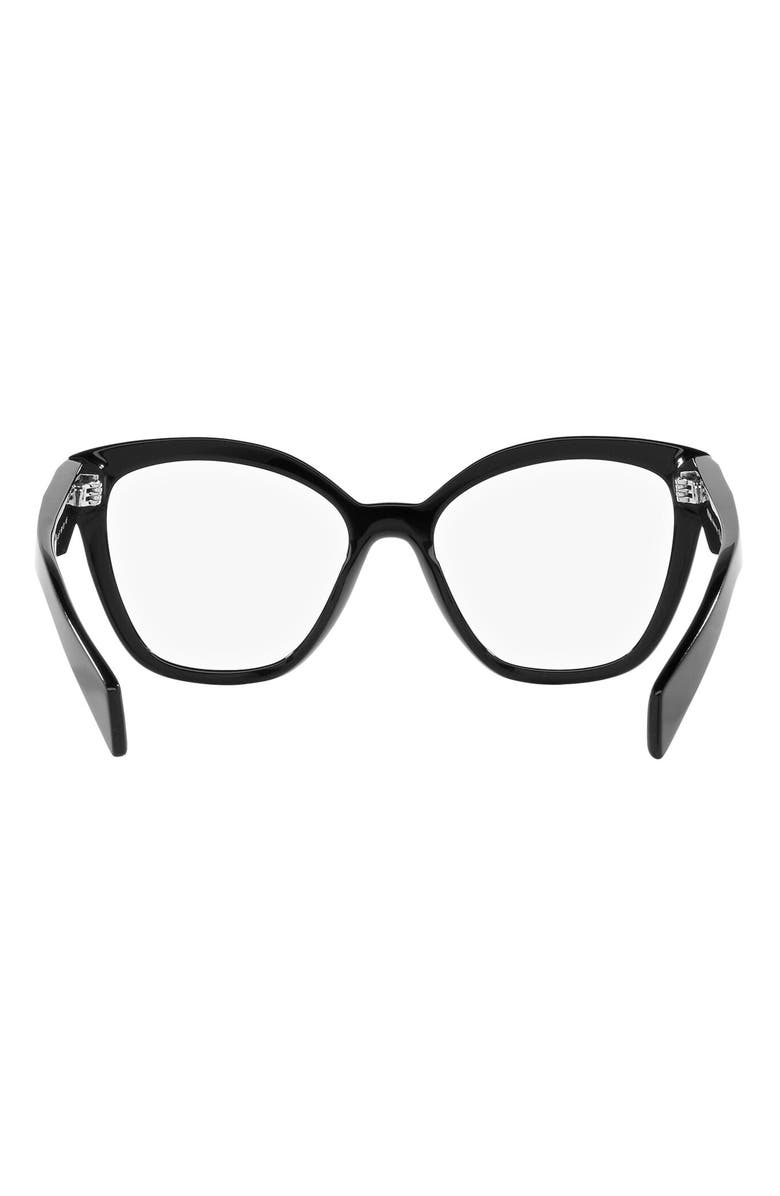 Prada 56mm Square Optical Glasses, Alternate, color,