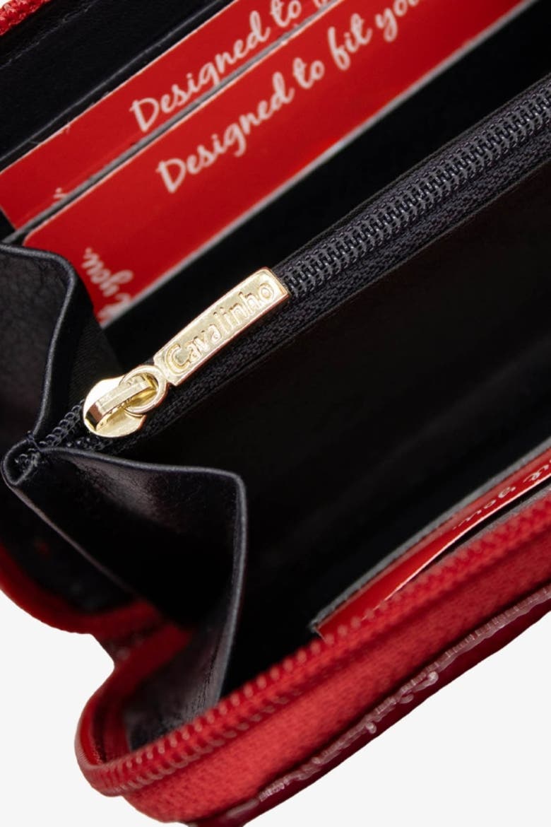 Prestige Card Holder Wallet 217, Alternate, color, Navy / White / Red