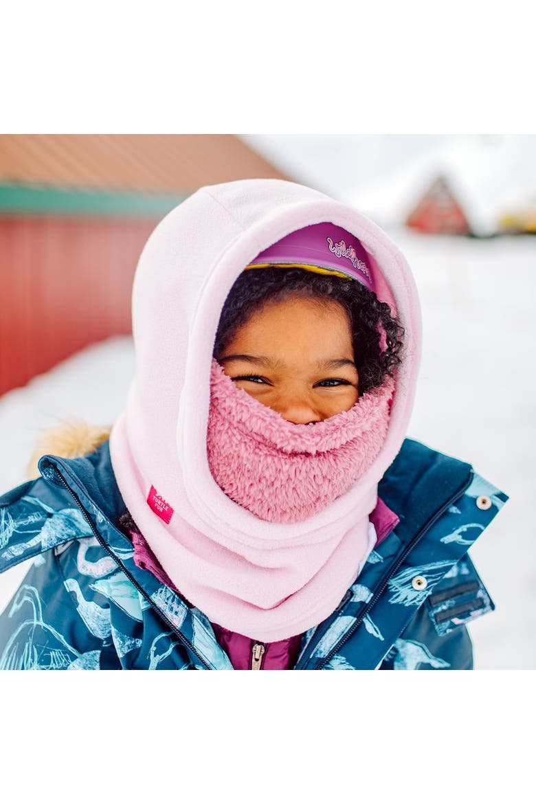 Kids Fleece Everyday Overhood, Alternate, color, Ballerina