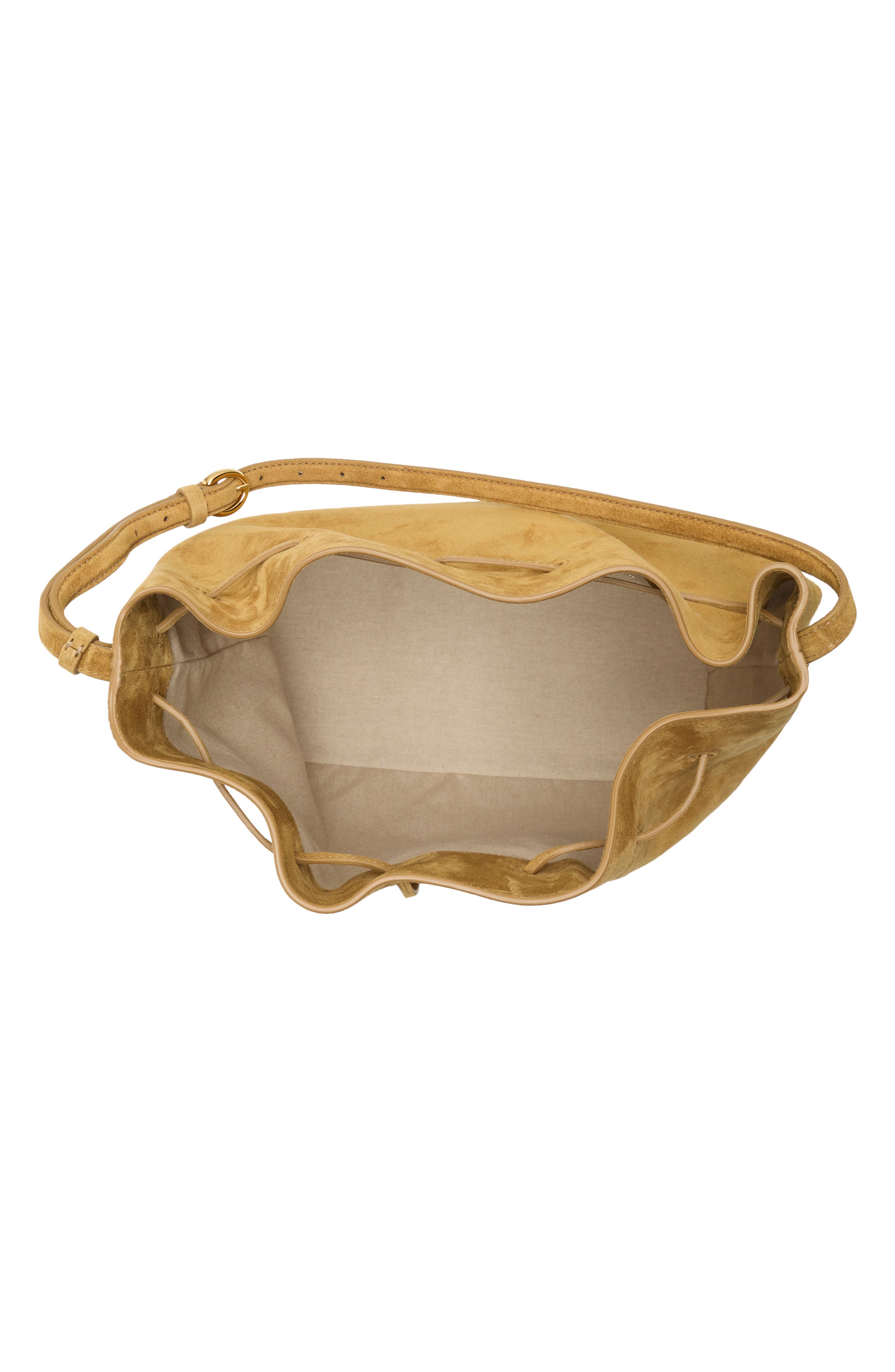 LIFFNER Charm Suede Bucket Bag, Alternate, color, Sand