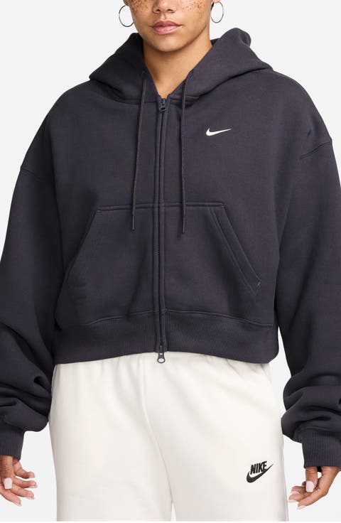 Studio Fleece Oversize Cropped Hoodie