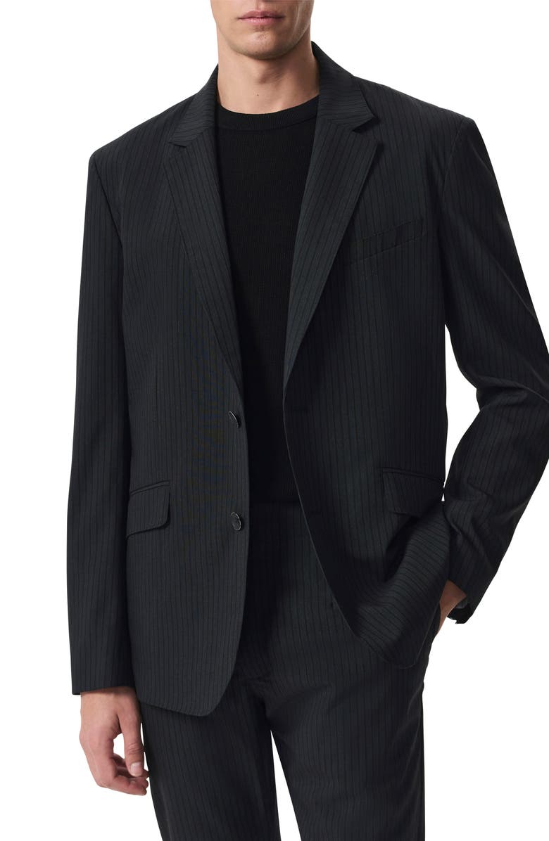 rag & bone Butler Tropical Virgin Wool Blend Blazer, Main, color, Black