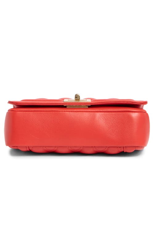 Valentino By Mario Valentino Beatriz Quilted Leather Top Handle Bag In Red