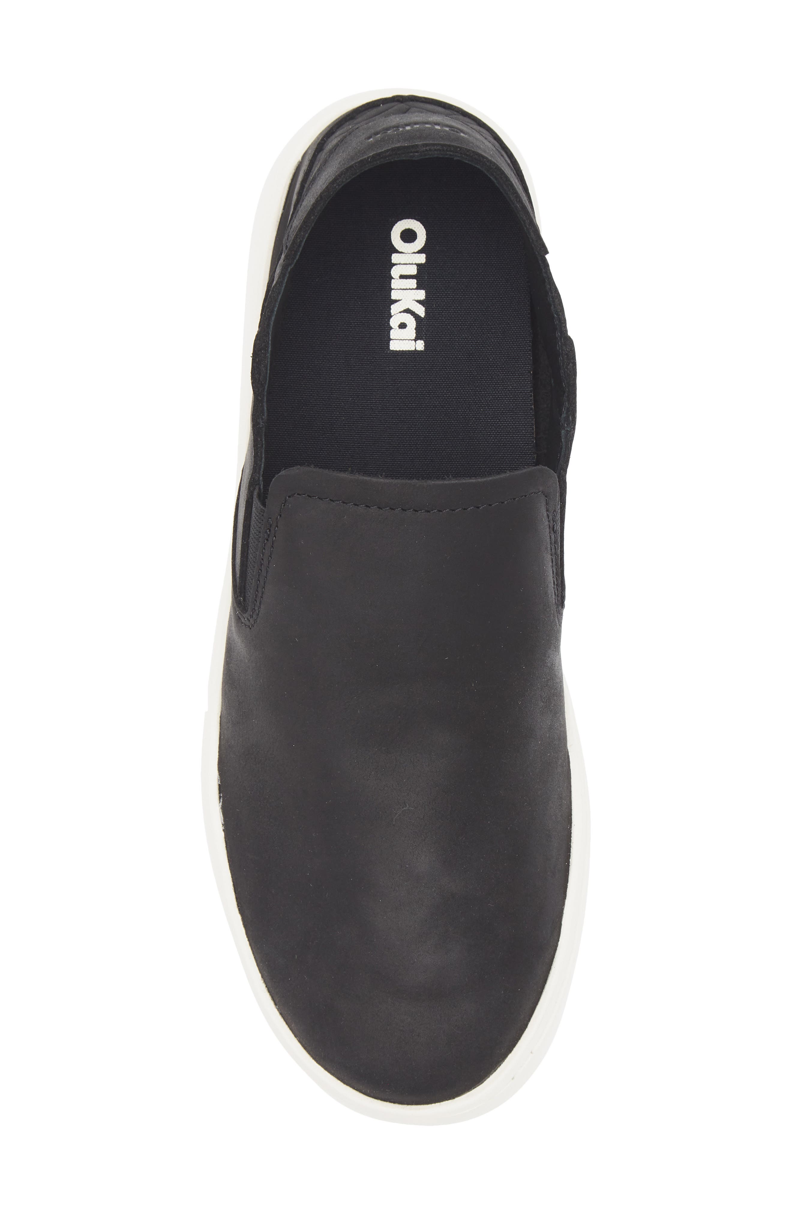 OluKai Pehuea Slip-On Sneaker, Alternate, color, Onyx / Onyx