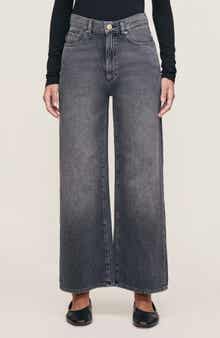 Hepburn Wide Leg Aura High Waist Ankle Jeans