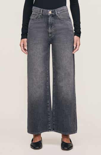Hepburn Wide Leg Aura High Waist Ankle Jeans