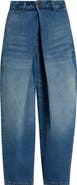 Balmain Pleated Barrel Leg Jeans