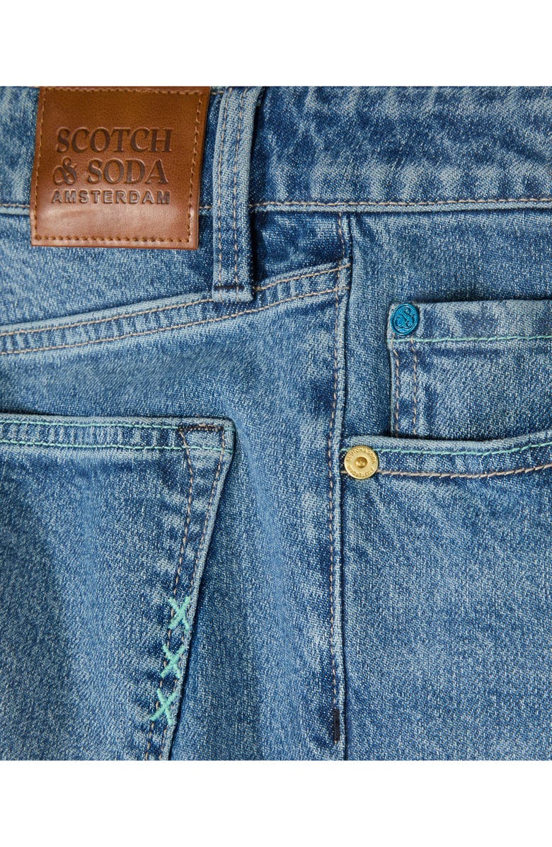 Scotch & Soda Kids' Five-Pocket Loose Tapered Fit Jeans, Alternate, color, Thunderstorm