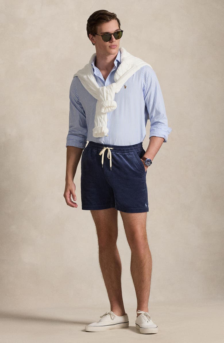 Polo Ralph Lauren Prepster Corduroy Shorts, Alternate, color, Boston Navy