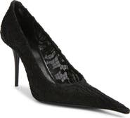 Saint Laurent Thierry Pointy Toe Lace Pump