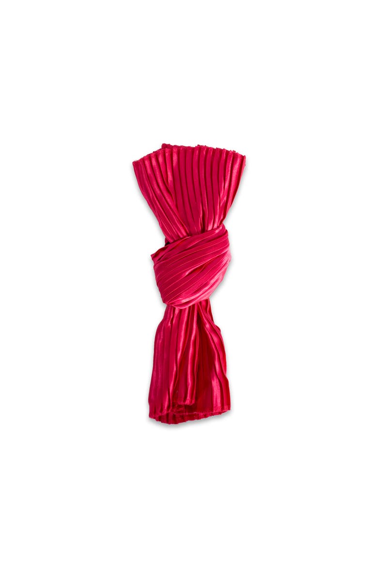 Red Satin Knot Napkin Set/6, Alternate, color, Red