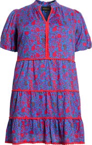 SUGARLIPS Tanya Korra Floral Tiered Shift Dress