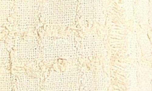 Endless Rose Fringe Tweed Minidress In Ivory