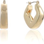 Ettika Square Bubble Hoop Earrings