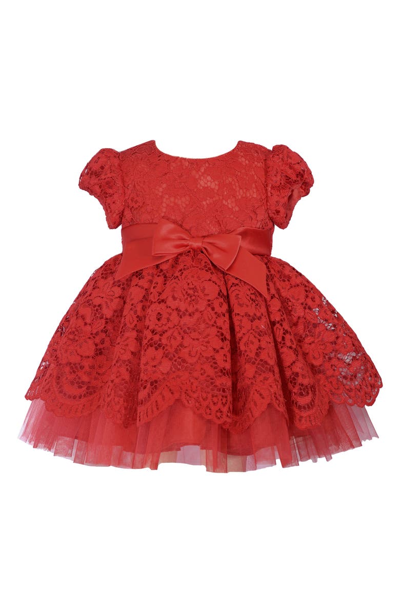 Iris & Ivy Puff Sleeve Lace Party Dress, Main, color,