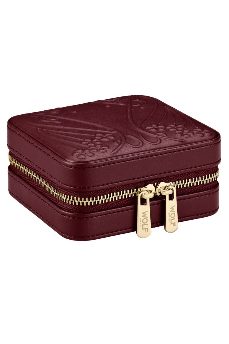X LIBERTY Small Travel Zip Case, Alternate, color, Burgundy