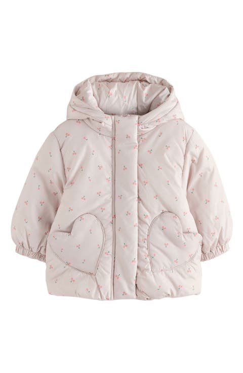 Kids' Water Resistant Ditsy Hooded Puffer Jacket (Toddler & Little Kid)
