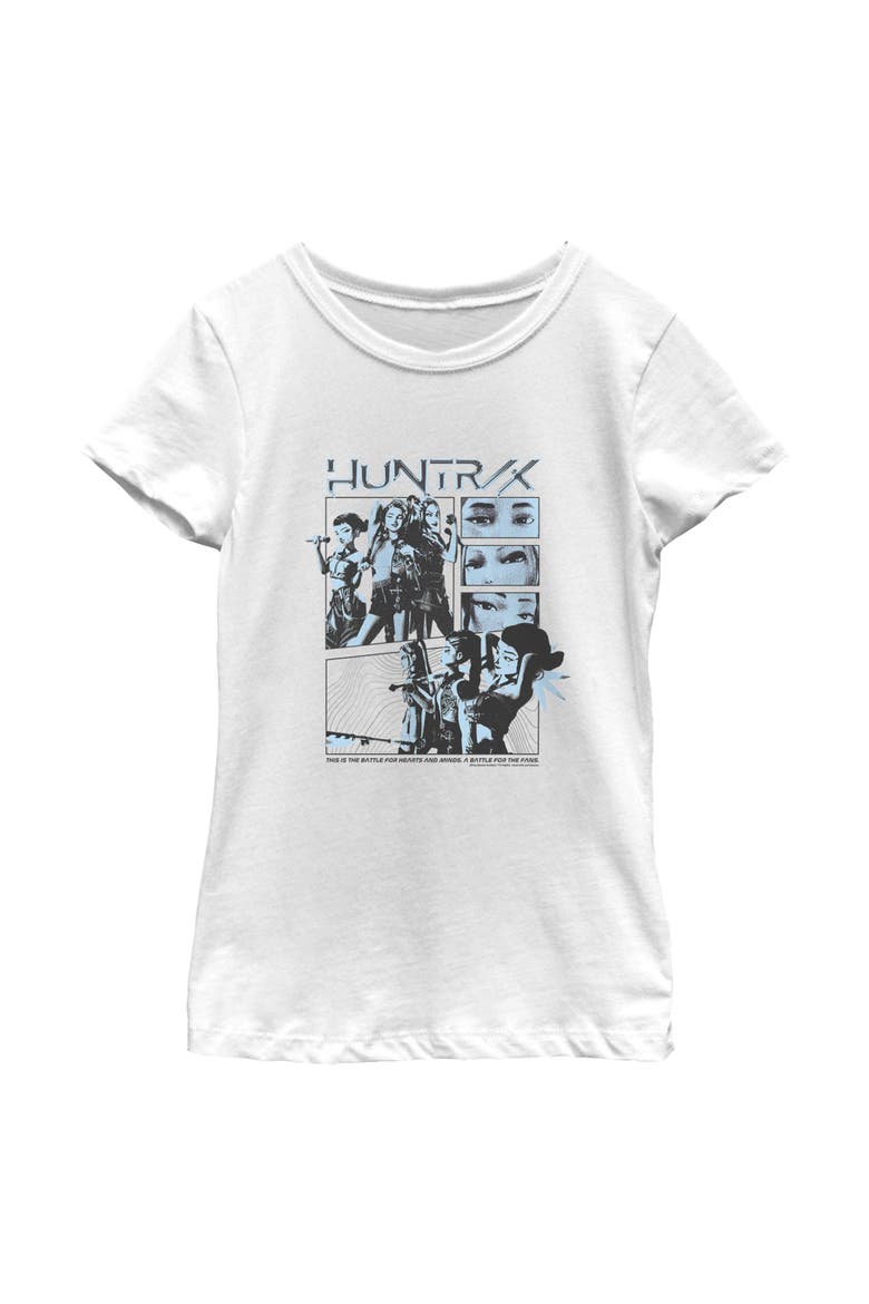 Girls' A Battle For The Fans T-Shirt, Main, color, White