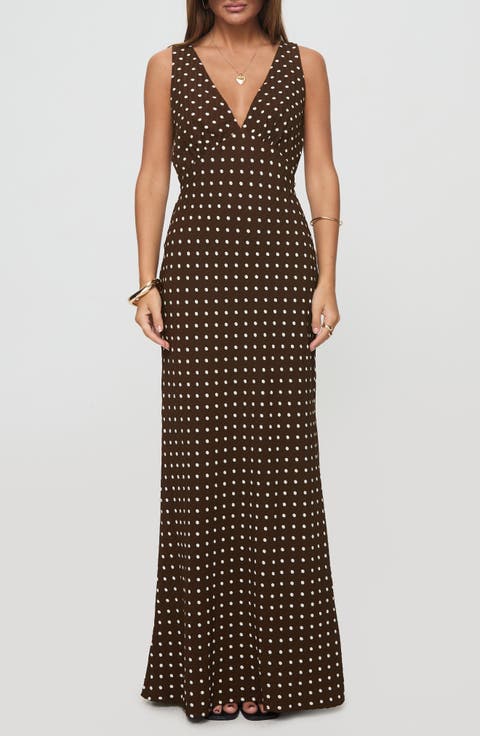 Nellie Polka Dot Maxi Dress