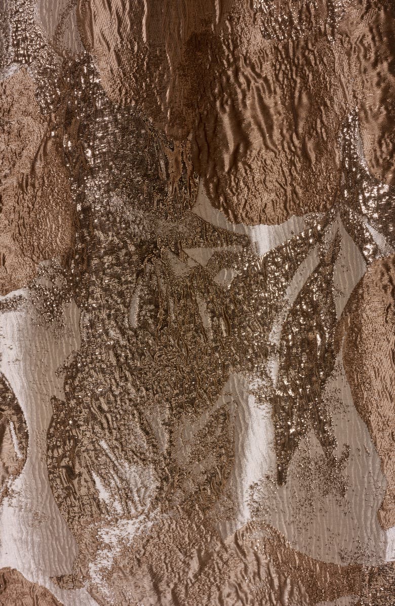 Donna Karan New York Metallic Jacquard Strapless Gown, Alternate, color, Umbria Multi