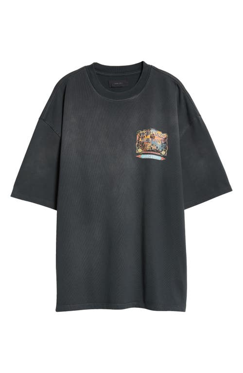 Amiri Jazz Hideaway Logo-print Cotton T-shirt In Black