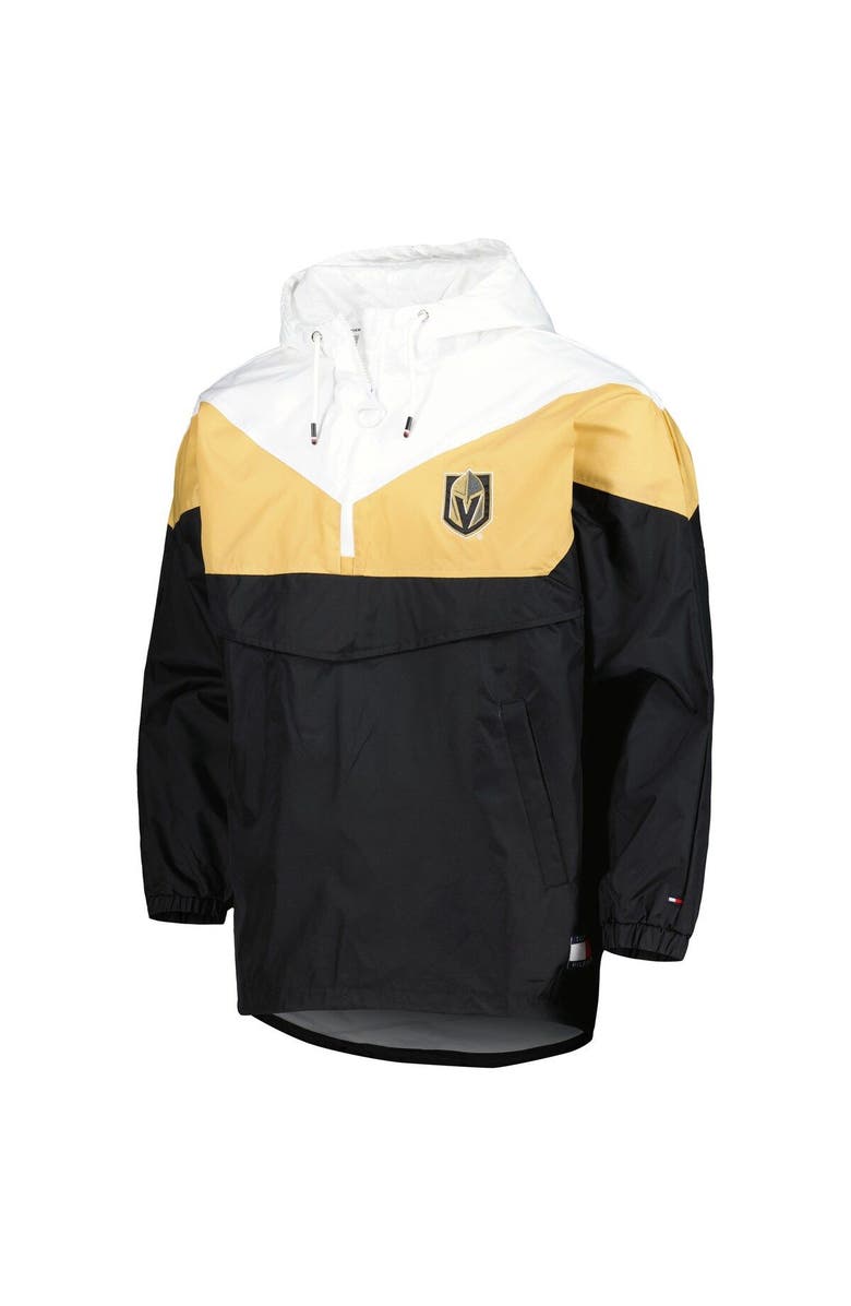 Tommy Hilfiger Women's Tommy Hilfiger Black/Gold Vegas Golden Knights Staci Half-Zip Windbreaker Jacket, Alternate, color, Black